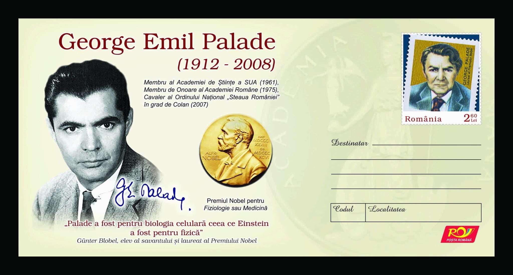 Romfilatelia îl omagiază pe George Emil Palade