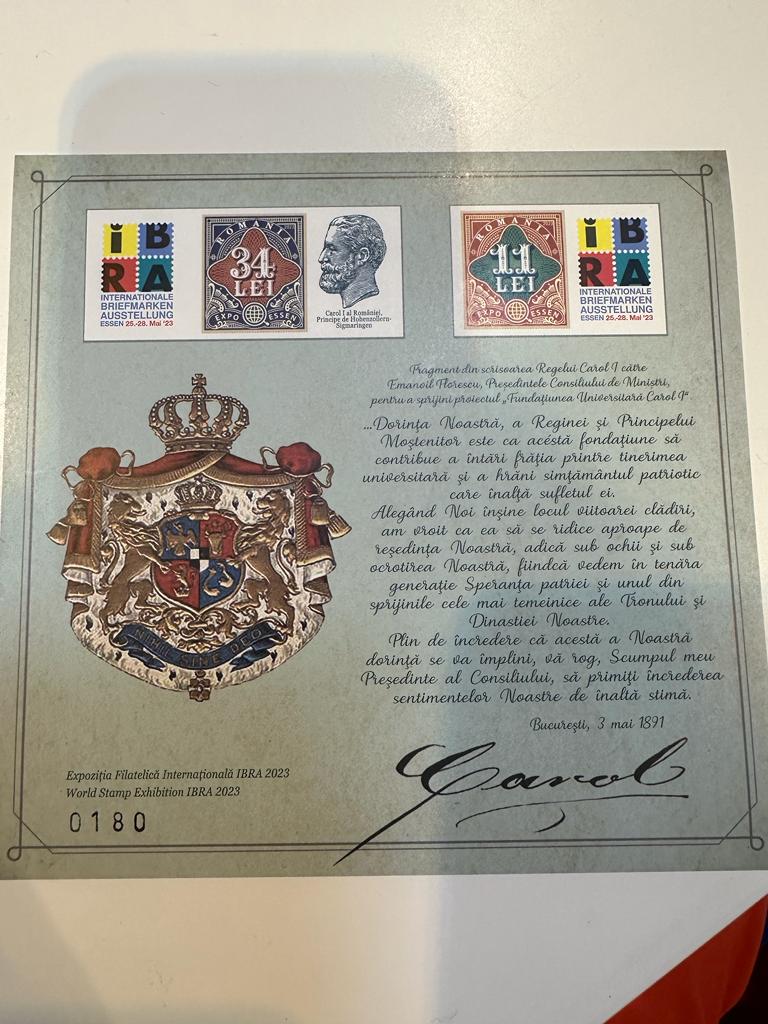 Romfilatelia la Expoziția Filatelia Internațională IBRA 2023